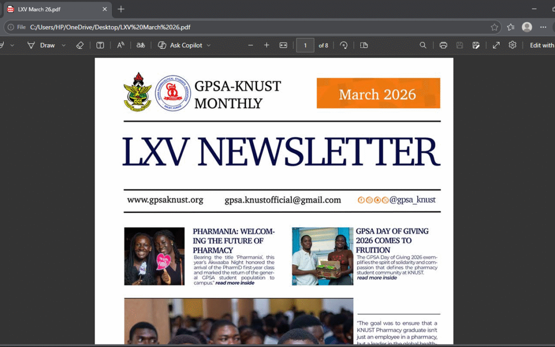 LXV Newsletter: March Edition